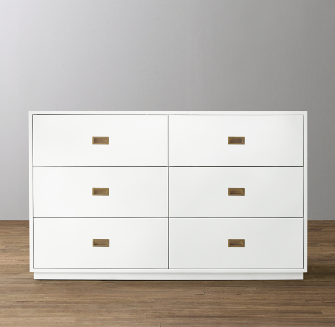 Front view of Avalon Wide Dresser 