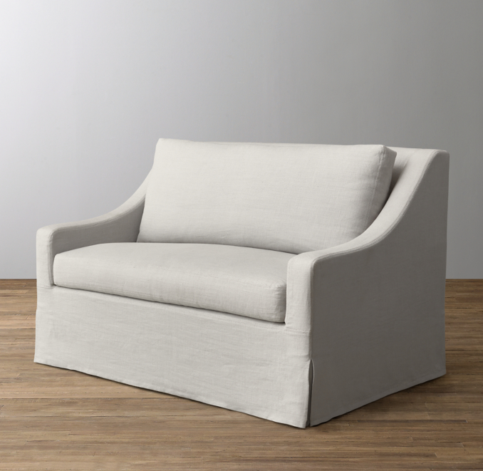 Classic Slope Arm Twin Sleeper Replacement Slipcover RH