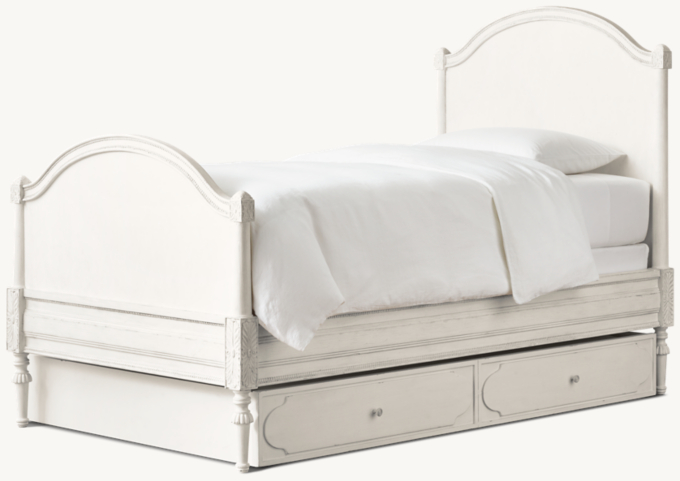 Bellina Arched Panel Bed &amp; Trundle Set