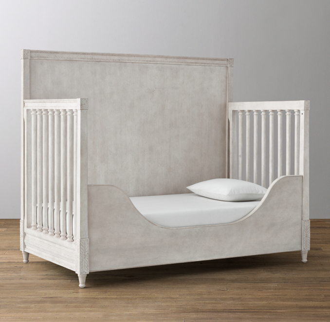 Bellina LowProfile Conversion Crib Toddler Bed Kit Vintage Grey RH