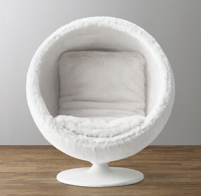 Orbit kashmir best sale faux fur chair