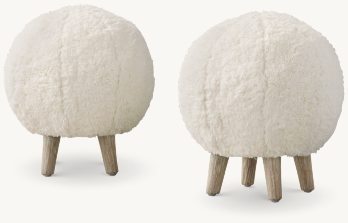 Poppy Sherpa Play Stool