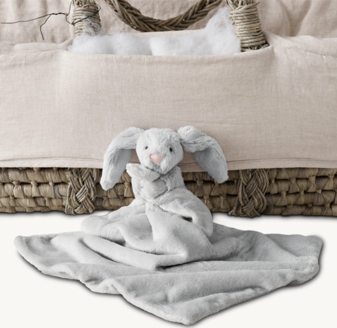 Jellycat&#174; Plush Security Blanket  - Grey Bashful Bunny