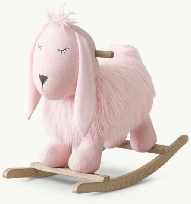 Wooly Plush Animal Rocker - Bunny | RH Baby & Child