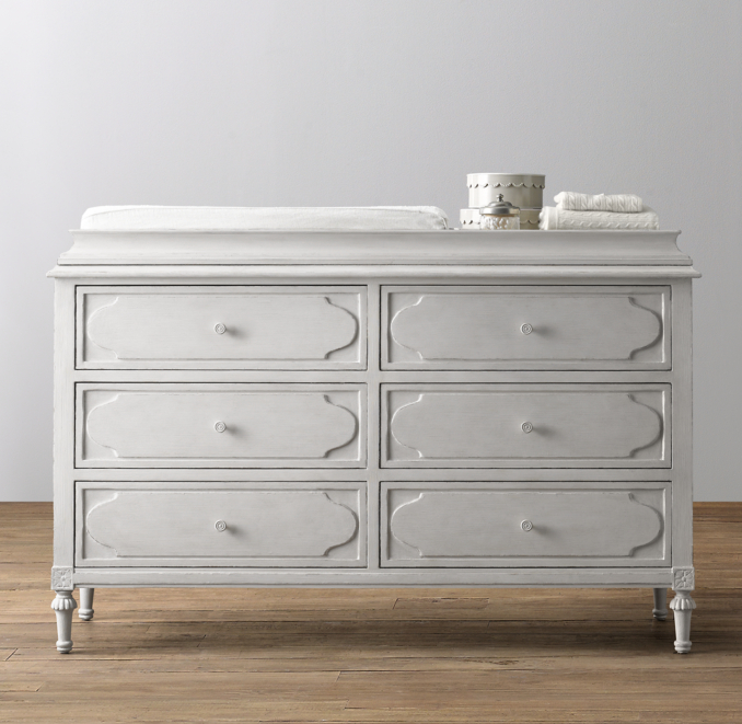 Bellina Wide Dresser & Topper Set RH