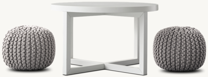 Front view of Rigby Low Round Play Table 
