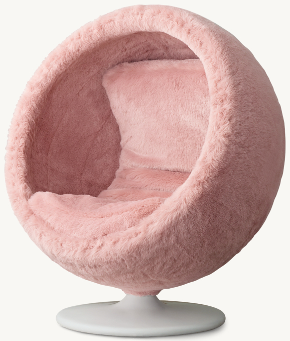 Orbit Kashmir Faux Fur Chair RH TEEN