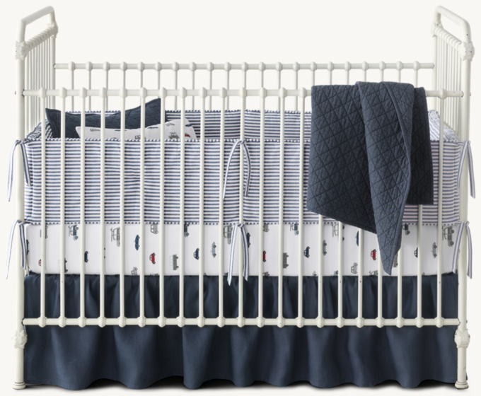 Road Trip Washed Percale Crib Fitted Sheet RH Baby Child