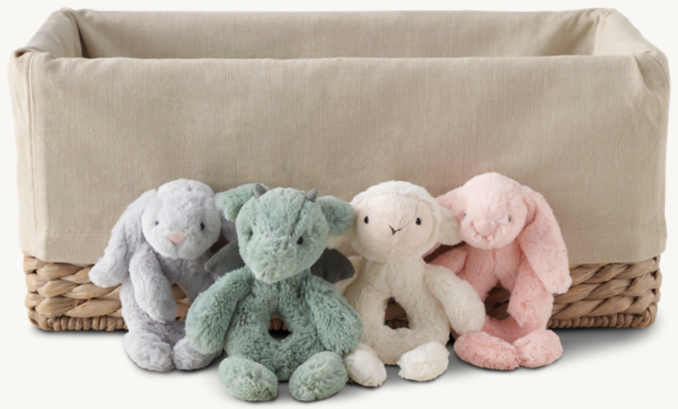 Front view of Jellycat® Plush Rattle 