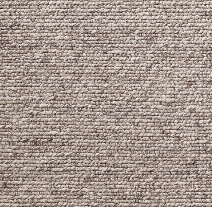 Hand-Braided Textured Wool Rug Swatch