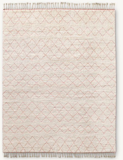 Overhead view of Escala Hand-Knotted Wool Shag Rug 