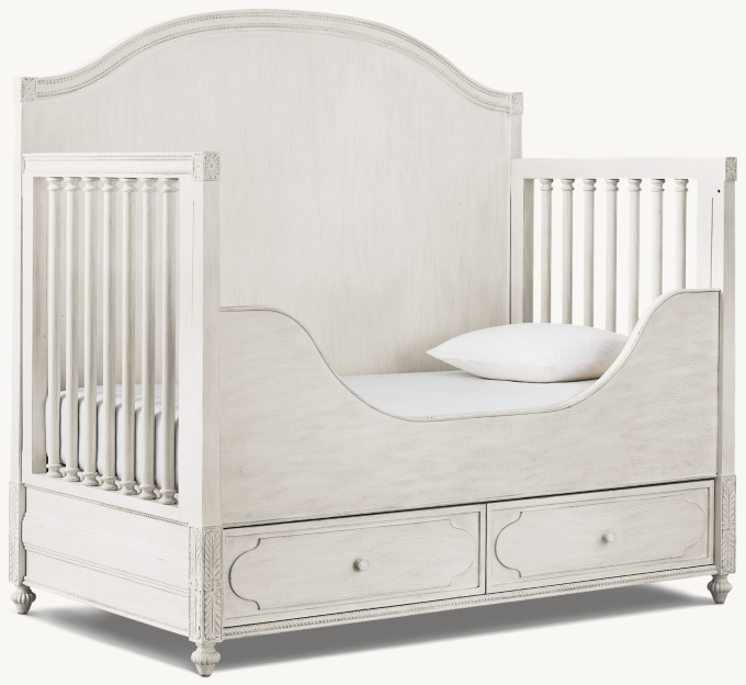 Bellina Storage Conversion Crib Toddler Bed Kit RH Baby Child