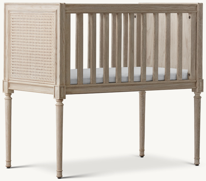 Three Quarter view of Marcelle Cane Bassinet 