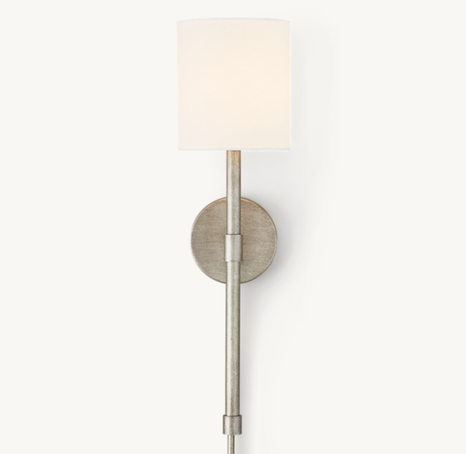 Leighton Sconce With Shade - Pewter