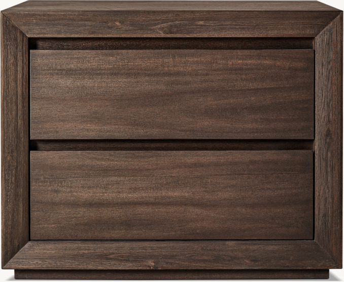 Front view of Callum 2-Drawer Nightstand 