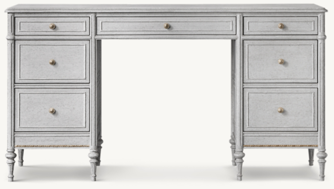 Front view of Aveline Storage Desk 