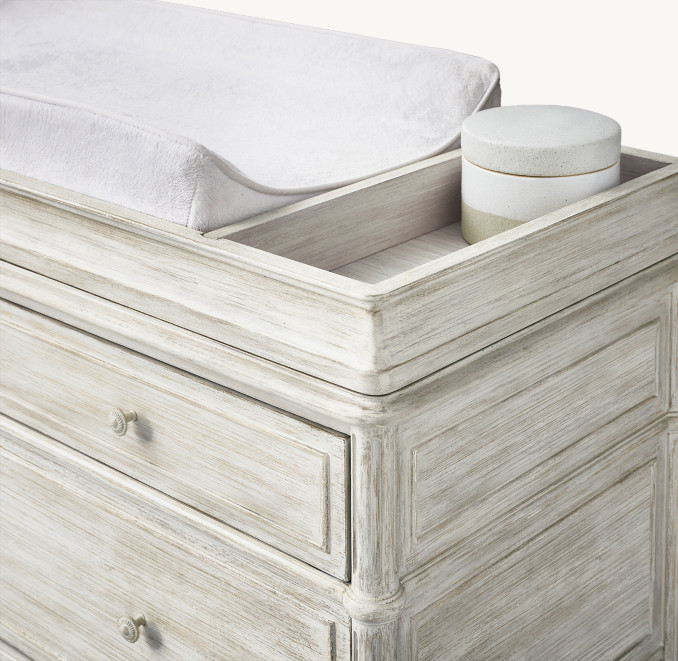 Three Quarter view of Aveline Dresser & Topper Set 