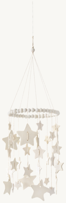 Front view of Ceramic Star Ceiling Decor 