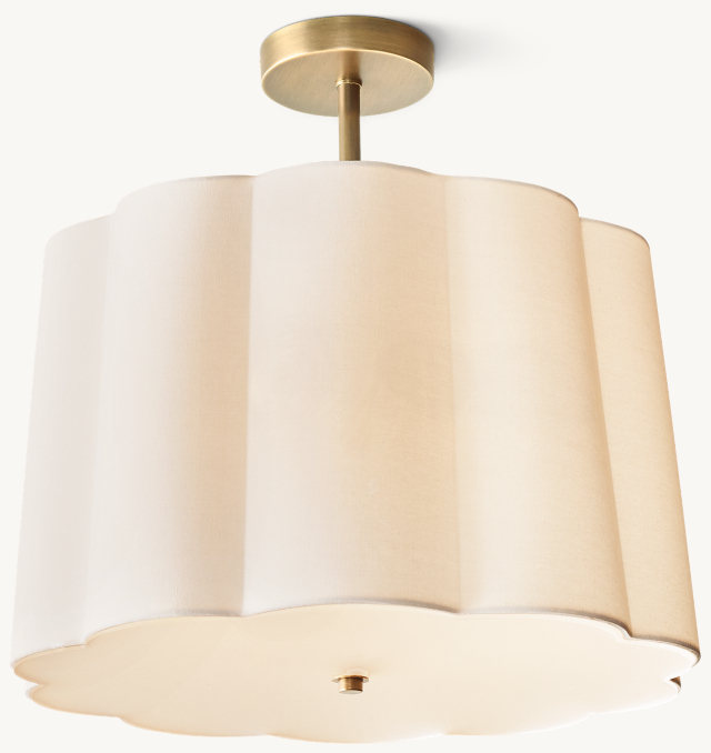 Front view of Sabrina Flushmount 