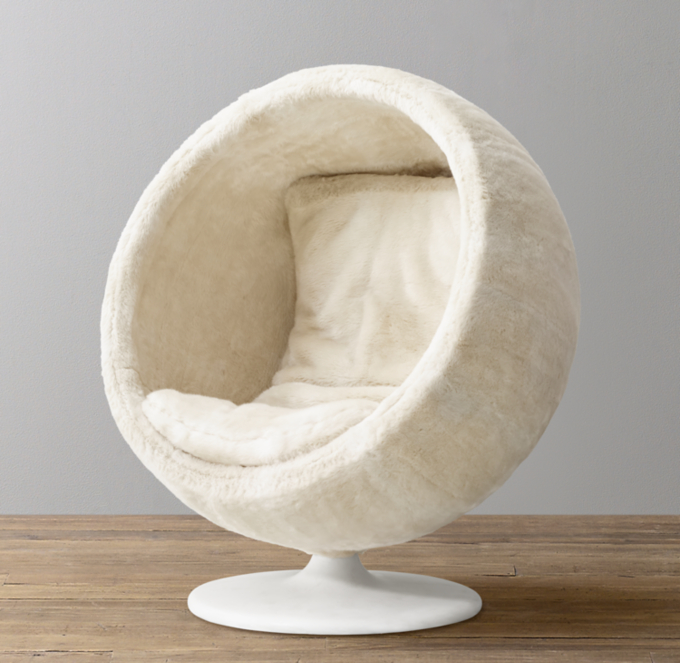 Orbit faux 2025 fur chair cheap