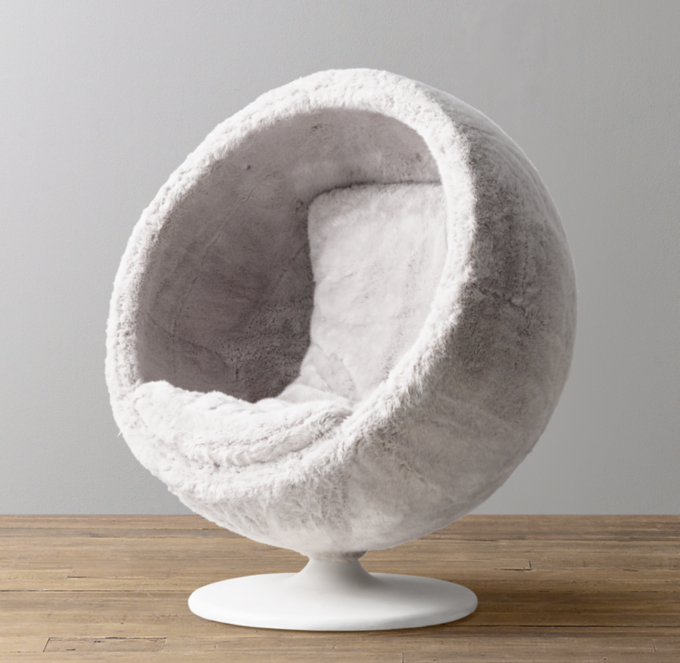 Orbit faux fur online chair cheap