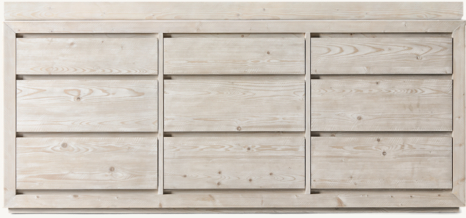 Front view of Callum Extra-Wide Dresser Topper 