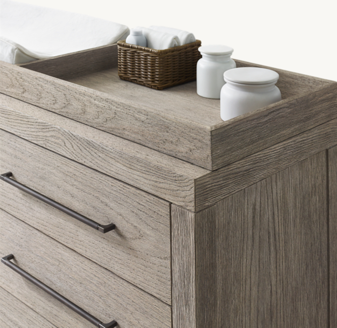 Three Quarter view of Kolden Wide Dresser & Topper Set 