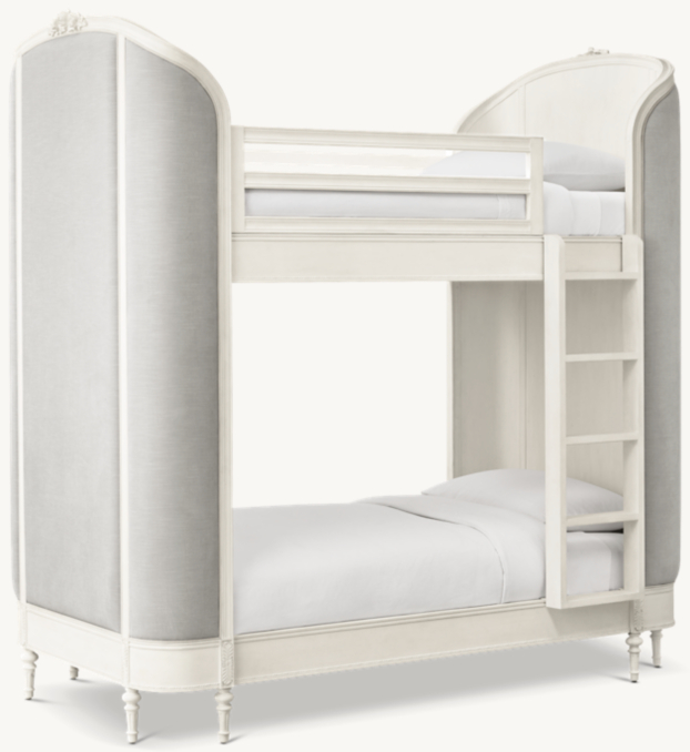 Three Quarter view of Aveline Upholstered Bunk Bed 