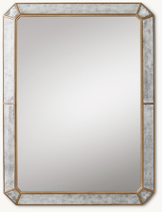 Celia Large Dresser Mirror - Brass | RH