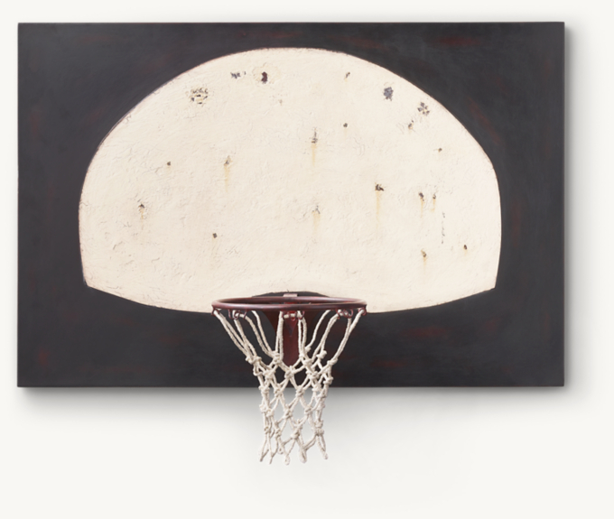 Vintage Distressed Basketball Hoop