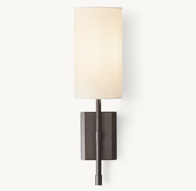 Clementine Sconce With Shade - Oil-Rubbed Bronze