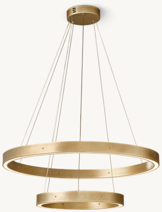 Front view of Wyatt 2-Tiered Pendant  
