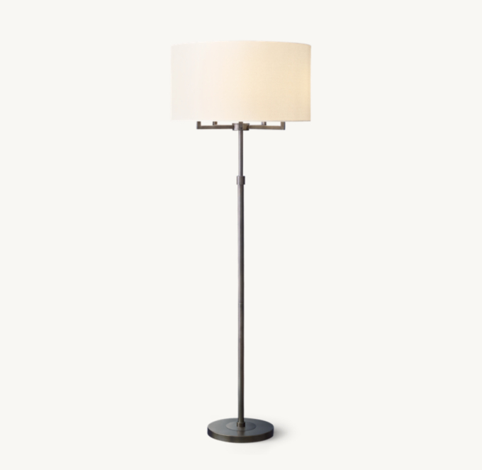 Garrison Floor Lamp With Shade - Oil Rubbed Bronze