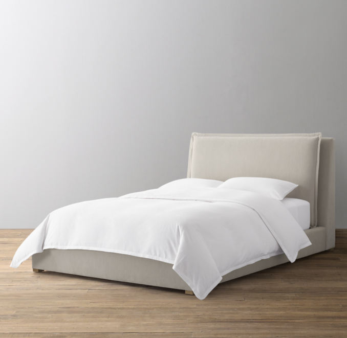 Sloane Upholstered Velvet Bed RH