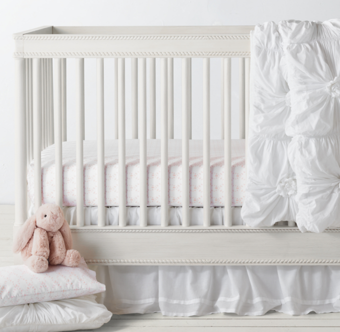 Gathered Knot & Petite Trellis Nursery Bedding Collection