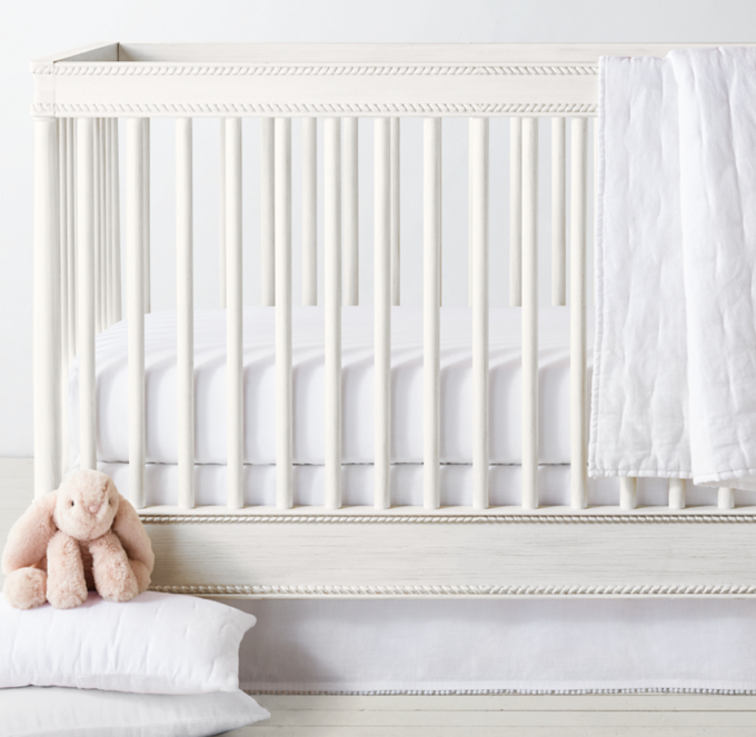 Washed Linen-Cotton Tufted & Washed Linen-Cotton Nursery Bedding Collection