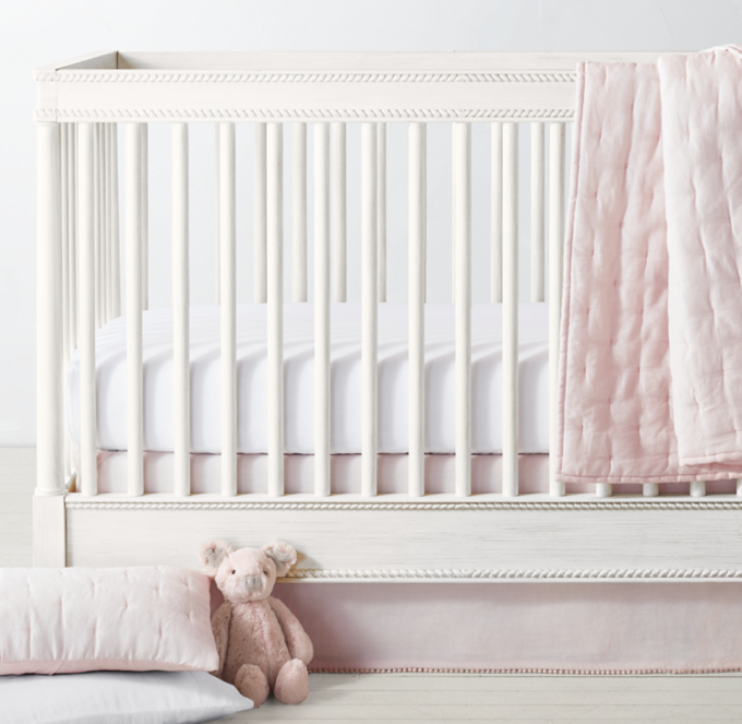 Washed Linen-Cotton Tufted & Washed Linen-Cotton Nursery Bedding Collection