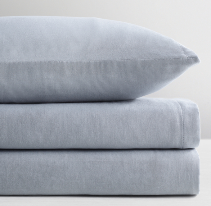 Front Stacked view of Ultra-Fine Organic Cotton Solid Toddler Pillowcase 