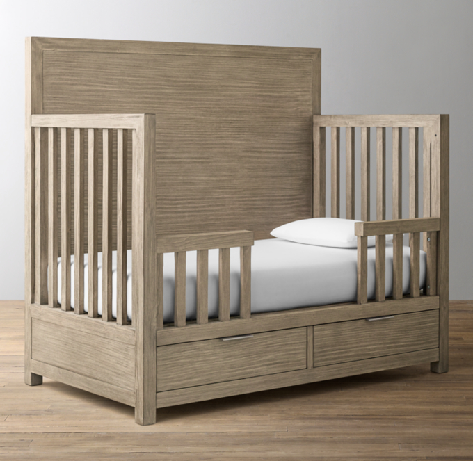 Crib into outlet bed