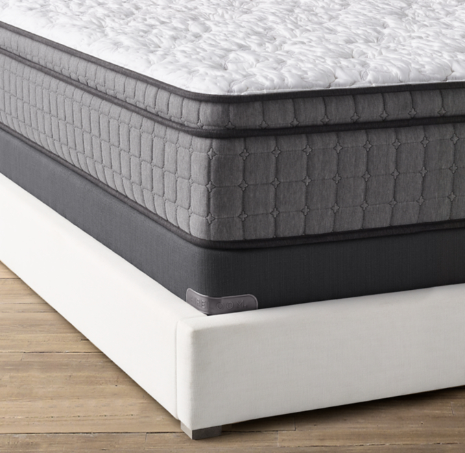 Overhead view of Aireloom® Klamath Luxury Firm Euro-Top Mattress & 6" Foundation Set 