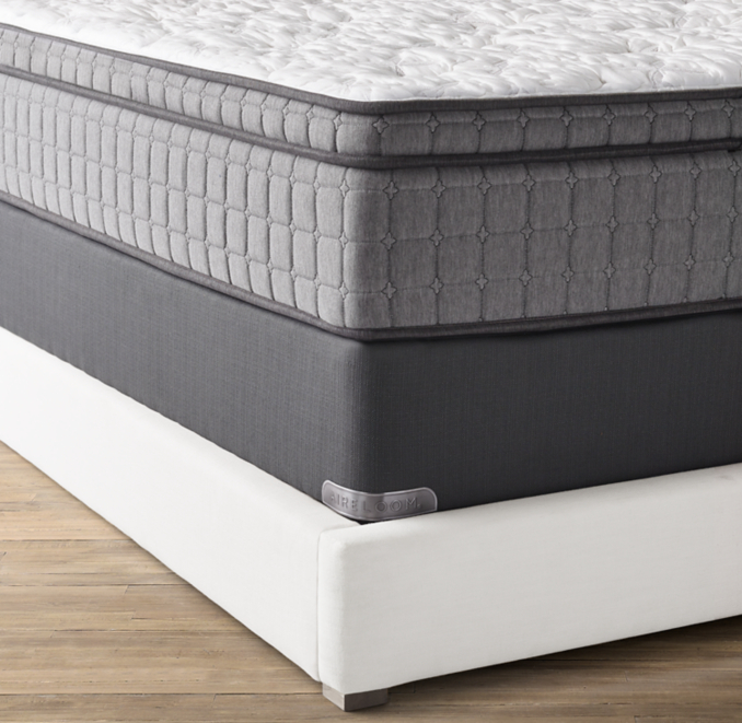 Overhead view of Aireloom® Klamath Luxury Firm Euro-Top Mattress & 9" Foundation Set 