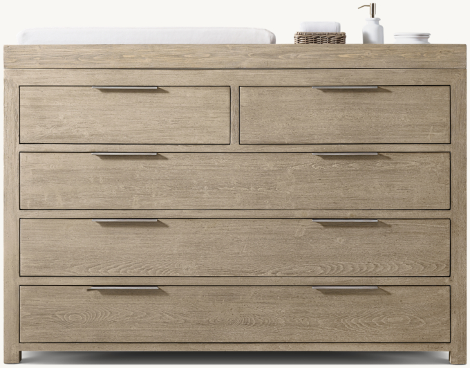 Laguna Wide Dresser & Topper Set