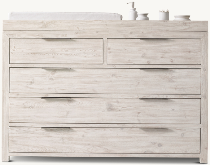 Laguna Wide Dresser & Topper Set