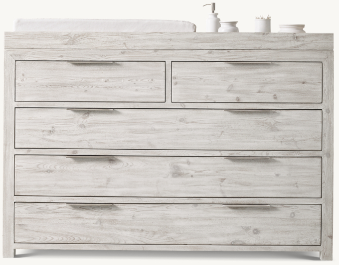 Laguna Wide Dresser &amp; Topper Set