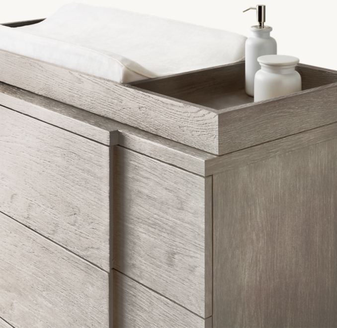 Three Quarter view of Cortina Dresser & Topper Set 