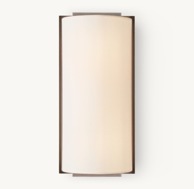 Front view of Yorke Shaded Sconce 