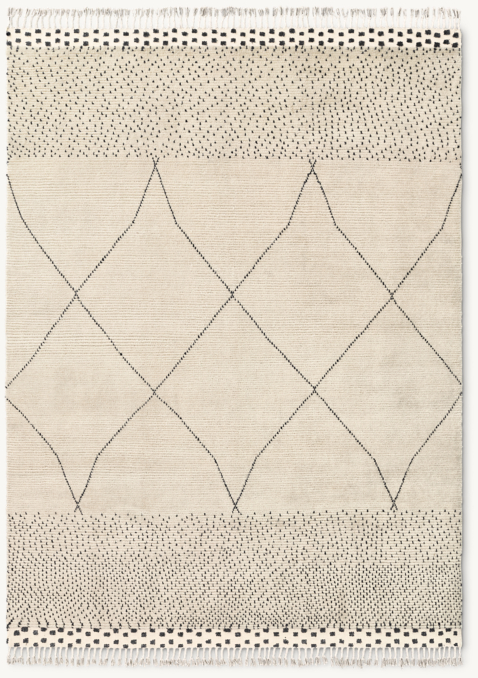 Morena Moroccan Hand-Knotted Wool Rug | RH Baby & Child