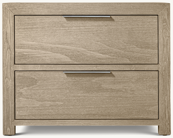 Laguna 2-Drawer Wide Nightstand