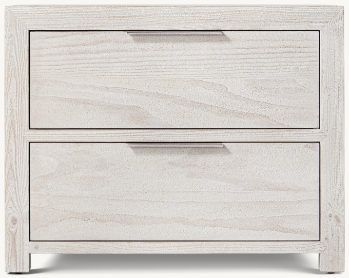 Laguna 2-Drawer Wide Nightstand