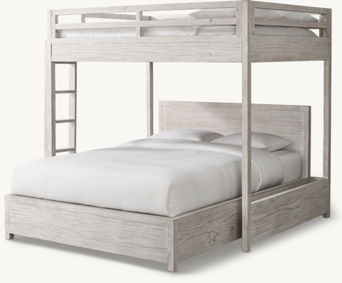 Three Quarter view of Laguna Loft-Over-Queen Platform Bed 